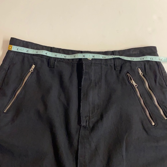 NWT Daisy Street by Hot Topic Star Patch Midi Denim Skirt in Black.Size M - Picture 4 of 15